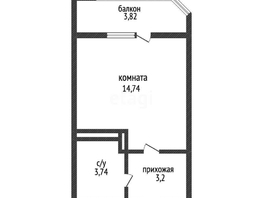 Продается Студия ЖК Ural (Урал), 25  м², 3600000 рублей