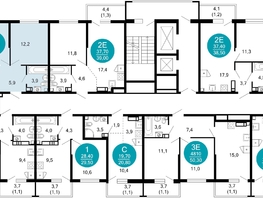 Продается 2-комнатная квартира ЖК Лестория, дом 1, 51.5  м&sup2;, 24797395 рублей