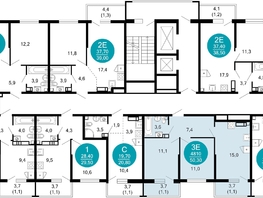 Продается 2-комнатная квартира ЖК Лестория, дом 1, 50.2  м&sup2;, 21635320 рублей