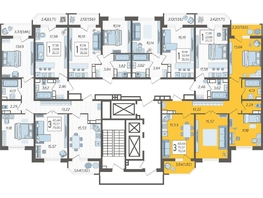 Продается 3-комнатная квартира ЖК Ural (Урал), 79.04  м², 9453184 рублей