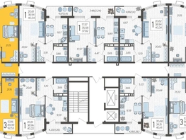 Продается 3-комнатная квартира ЖК Режиссёр, литера 4, 92.53 м², 13481621 рублей