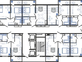 Продается 2-комнатная квартира ЖК Облака-3, дом 1, 59.3  м², 10923060 рублей