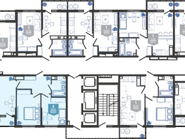 Продается 2-комнатная квартира ЖК Облака-3, дом 1, 52.6  м², 9625800 рублей