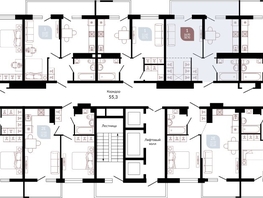 Продается 1-комнатная квартира ЖК Отражение, 2 очередь литера 3, 39.7 м², 5618270 рублей