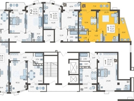 Продается 1-комнатная квартира ЖК Режиссёр, литера 4, 55.22  м², 7338738 рублей