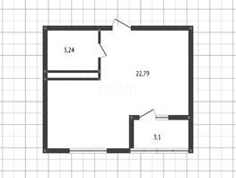 Продается Студия Заполярная ул, 26.3  м², 3300000 рублей