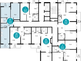 Продается 2-комнатная квартира ЖК Лестория, дом 1, 60.5  м², 23849100 рублей