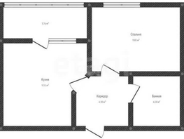 Продается 1-комнатная квартира ЖК Светлоград, литера 16, 27.7  м², 3420000 рублей