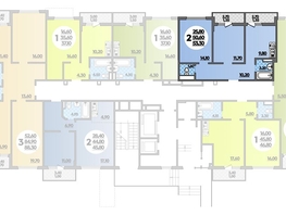 Продается 2-комнатная квартира ЖК Парк у дома, литера 7.1, 53.3  м², 8522670 рублей