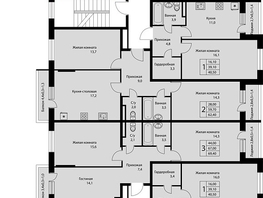 Продается 3-комнатная квартира ЖК Nova Vita (Нова Вита), дом 22, 70.6  м², 8244000 рублей