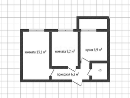 Продается 2-комнатная квартира Тургенева ул, 38.1  м², 7250000 рублей