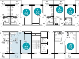 Продается 1-комнатная квартира ЖК Флора, 4 этап, 35.9 м², 15009790 рублей