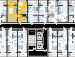 Продается 1-комнатная квартира ЖК Кислород, корпус 3, 38  м², 16074000 рублей