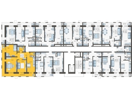 Продается 3-комнатная квартира ЖК Небо, литера 5, 84.1 м², 12077100 рублей