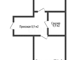 Продается 1-комнатная квартира Буденного ул, 54.2  м², 14500000 рублей