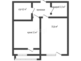 Продается 1-комнатная квартира ЖК Ракурс , литер 7, 35.6  м², 5000000 рублей