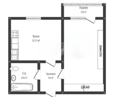 Продается 1-комнатная квартира Школьная ул, 39.8  м², 7300000 рублей