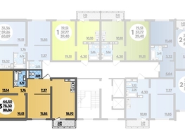 Продается 3-комнатная квартира ЖК Город у моря, литера 19, 80.86 м², 11635754 рублей