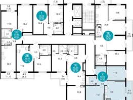 Продается 2-комнатная квартира ЖК Лестория, дом 1, 54.6 м², 25520040 рублей