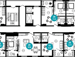Продается 2-комнатная квартира АО Нескучный сад, корпус 1, 43.3 м², 41377480 рублей