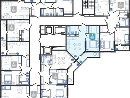 Продается 1-комнатная квартира ЖК Облака-3, дом 1, 42.5 м², 8404375 рублей