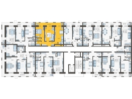 Продается 2-комнатная квартира ЖК Небо, литера 5, 59.6 м², 9467640 рублей