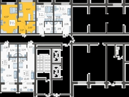 Продается 1-комнатная квартира ЖК Кислород, корпус 15, 34.24 м², 12802336 рублей