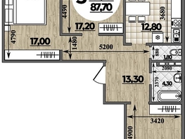 Продается 3-комнатная квартира ЖК Горгиппия, литера 2, 87.7 м², 15651140 рублей