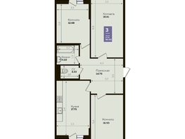 Продается 3-комнатная квартира ЖК Левада, литера 8, 87.6 м², 9556364 рублей