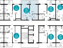 Продается 1-комнатная квартира ЖК Лестория, дом 4, 35.1 м², 16953300 рублей