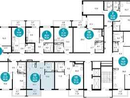 Продается 1-комнатная квартира ЖК Лестория, дом 5, 36.9 м², 16390980 рублей