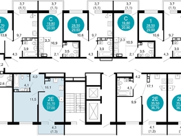 Продается 1-комнатная квартира ЖК Флора, 4 этап, 37 м², 12916700 рублей