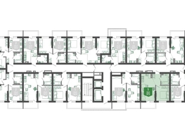 Продается 1-комнатная квартира ЖК Флора, 3 этап литера 5, 37.6 м², 14716640 рублей