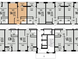 Продается 1-комнатная квартира ЖК Славянка, литера 10, 37.42 м², 5274000 рублей