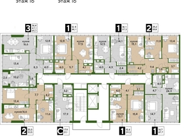 Продается 1-комнатная квартира ЖК DOGMA PARK (Догма парк), литера 1, 44.1  м², 7686630 рублей