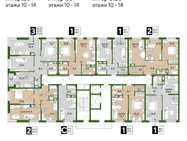 Продается 3-комнатная квартира ЖК DOGMA PARK (Догма парк), литера 3, 68.3  м², 9391250 рублей