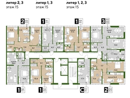 Продается 1-комнатная квартира ЖК DOGMA PARK (Догма парк), литера 3, 47.1  м², 7959900 рублей