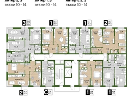 Продается 1-комнатная квартира ЖК DOGMA PARK (Догма парк), литера 9, 47.7  м², 7851421 рублей