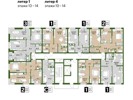 Продается 1-комнатная квартира ЖК DOGMA PARK (Догма парк), литера 12, 47.7  м², 7860961 рублей