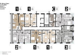 Продается 1-комнатная квартира ЖК DOGMA PARK (Догма парк), литера 16, 39.5 м², 6131664 рублей