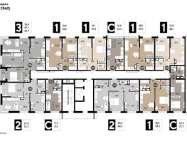 Продается 1-комнатная квартира ЖК DOGMA PARK (Догма парк), литера 17, 41.2  м², 7247081 рублей