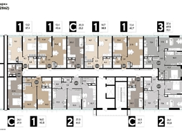 Продается 1-комнатная квартира ЖК DOGMA PARK (Догма парк), литера 17, 35.7  м², 6840121 рублей