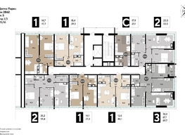 Продается 1-комнатная квартира ЖК DOGMA PARK (Догма парк), литера 19, 43.8  м², 7638720 рублей
