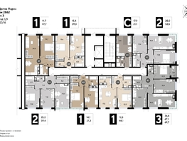 Продается 1-комнатная квартира ЖК DOGMA PARK (Догма парк), литера 19, 38.6  м², 6874660 рублей