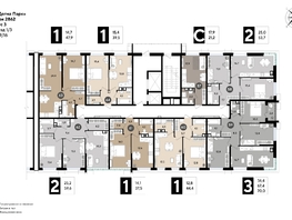 Продается 3-комнатная квартира ЖК DOGMA PARK (Догма парк), литера 19, 68.6  м², 9974440 рублей