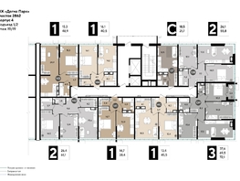 Продается 2-комнатная квартира ЖК DOGMA PARK (Догма парк), литера 20, 61.1 м², 8417136 рублей