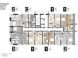 Продается 1-комнатная квартира ЖК DOGMA PARK (Догма парк), литера 20, 40.5  м², 7427700 рублей
