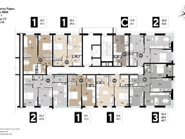 Продается 3-комнатная квартира ЖК DOGMA PARK (Догма парк), литера 18, 69.7 м², 8832384 рублей