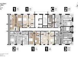 Продается 1-комнатная квартира ЖК DOGMA PARK (Догма парк), литера 18, 39.5 м², 6158761 рублей