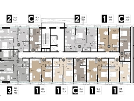 Продается 2-комнатная квартира ЖК DOGMA PARK (Догма парк), литера 18, 60.1  м², 7835117 рублей